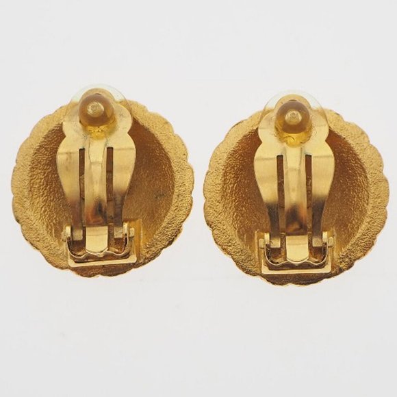 CHANEL vintage COCO Mark Earring gold Plated Gold Women - Picture 9 of 9